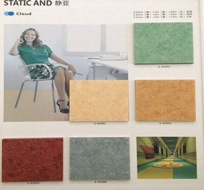 武漢派斯萊特靜亞PVC地板銀行專用塑膠地板