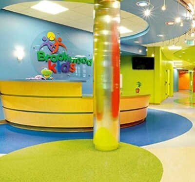 煙台阿姆斯壯品牌幻像龍係列地膠板幼兒園專用塑膠地板